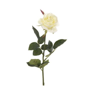 Kunst Rose BRINA, weiß, 70cm