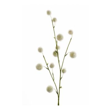 Künstliche Blume Schneeball Zweig ATERIDA, weiß, 80cm