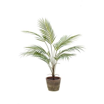 Künstliche kleine Palme Bergpalme ALUVIAL im Terracottatopf, 85cm