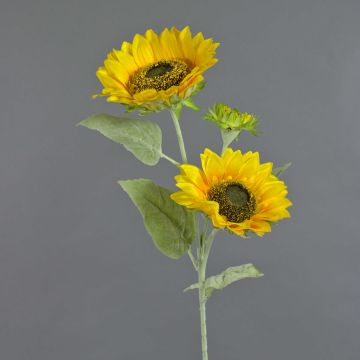 Deko Kunstblume Sonnenblume IVONA, gelb, 90cm, Ø6-16cm