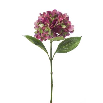 Kunstblume Hortensie ENEA, violett-grün, 65cm