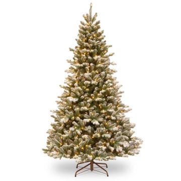 Kunst Tannenbaum LINZ SPEED, LEDs, beschneit, 230cm, Ø145cm