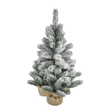 Künstlicher Tannenbaum INNSBRUCK, Jutesack, beschneit, 45cm, Ø30cm