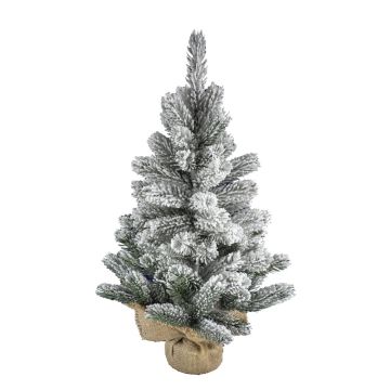Künstlicher Tannenbaum INNSBRUCK, Jutesack, beschneit, 60cm, Ø40cm