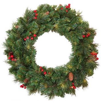 Deko Weihnachtskranz BUKAREST, geschmückt, Ø60cm