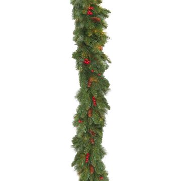 Deko Weihnachtsgirlande BUKAREST, geschmückt, 275cm, Ø30cm