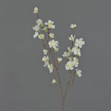 Kunstblumen Kirschblütenzweig ARIELLE mit Blüten, weiß, 75cm, Ø1,5-3,5cm