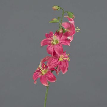 Kunst Tigerlilie ASHANTI, pink, 60cm, Ø10cm