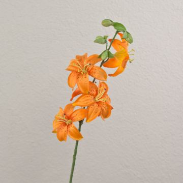 Kunst Tigerlilie ASHANTI, orange, 60cm, Ø10cm