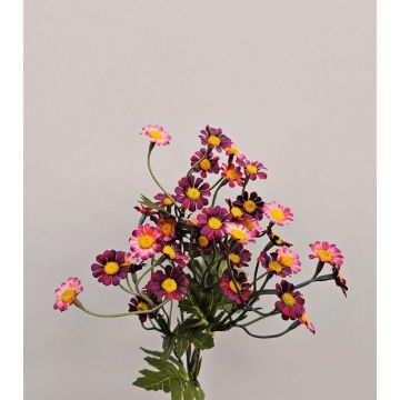 Textilblume Chrysanthemen Bund WEMKE, burgunderrot, 35cm