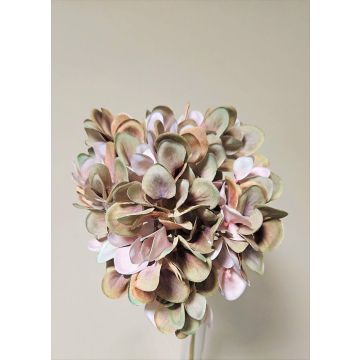 Dekoblume Hortensie MANDISA, grün-rosa, 45cm, Ø16cm