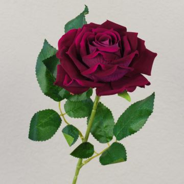 Künstliche Samt Rose MANGFALL, pink, 75cm, Ø13cm