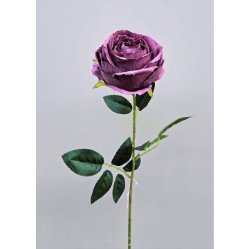 Plastik Blume Rose CHERLEN, lila, 60cm, Ø10cm