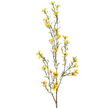 Kunst Wachsblume NIANG, gelb, 80cm, Ø1,5-2,5cm