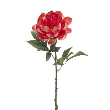 Kunstblume Pfingstrose TWOLER, koralle, 55cm