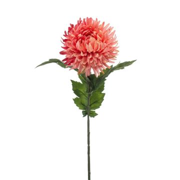 Chrysantheme künstlich SAXLER, koralle, 60cm, Ø12cm
