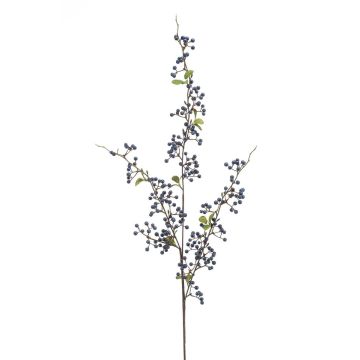 Kunst Schneebeeren Zweig WENPER mit Beeren, blau, 105cm