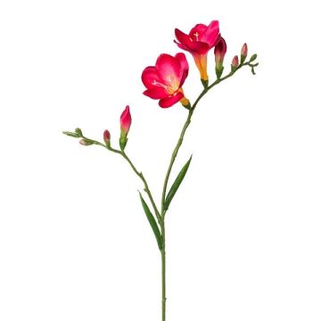 Kunstzweig Freesie FONDYL, pink, 70cm