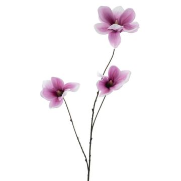 Künstlicher Zweig Magnolie FLAVA, dunkelrosa-weiß, 85cm