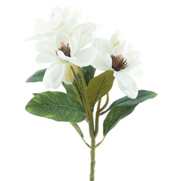 Dekozweig Magnolie DANSA, weiß, 35cm