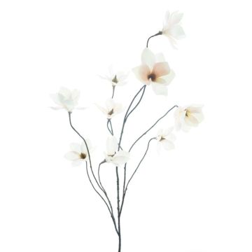 Deko Zweig Magnolie MAZANA, weiß-rosa, 125cm