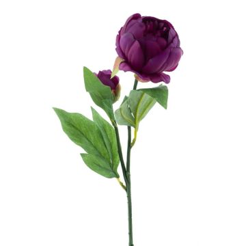 Dekoblume Pfingstrose TESNI, dunkelviolett, 50cm