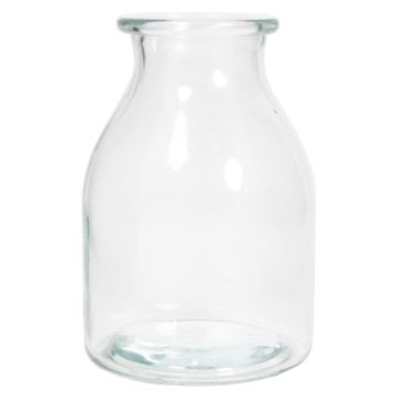 Glas Flasche ETIENNE, klar, 18cm, Ø12cm