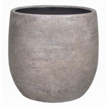 Keramiktopf AGAPE mit Maserung, weiß-braun, 45cm, Ø49cm