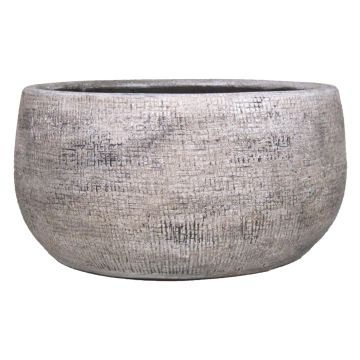 Keramik Schale AGAPE mit Maserung, weiß-braun, 14cm, Ø28cm