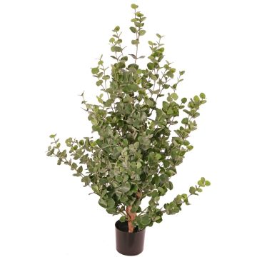 Künstlicher Eukalyptus Baum TONFYN, Naturstamm, grün, 130cm