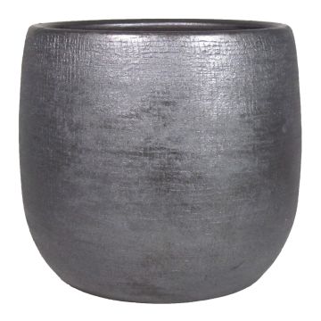 Keramiktopf AGAPE mit Maserung, schwarz, 36cm, Ø39cm