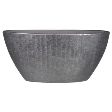 Schiffchen Keramik Schale AGAPE mit Maserung, schwarz, 73x17x36cm