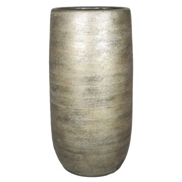 Keramikvase AGAPE mit Maserung, gold, 50cm, Ø24,5cm