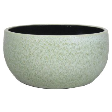 Schale ELIEL aus Keramik, gesprenkelt, minzgrün-weiß, 13cm, Ø28cm