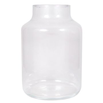 Blumenvase SIARA aus Glas, klar, 24,5cm, Ø16,8cm