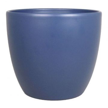 Kleiner Blumentopf TEHERAN BASAR, Keramik, nachtblau-matt, 6cm, Ø7,5cm