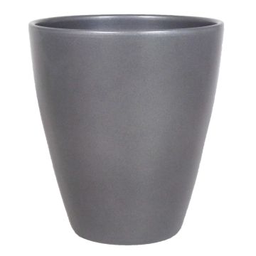 Keramik Vase TEHERAN PALAST, anthrazit, 17cm, Ø13,5cm