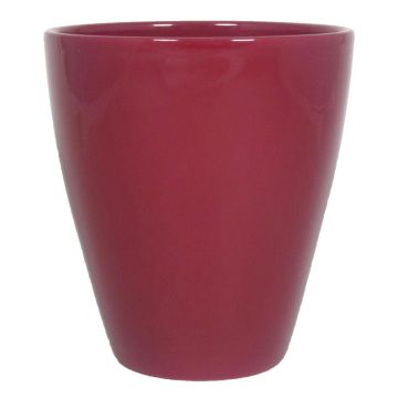 Keramik Vase TEHERAN PALAST, weinrot, 17cm, Ø13,5cm