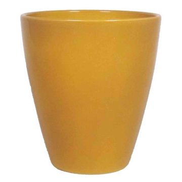 Keramik Vase TEHERAN PALAST, ockergelb, 17cm, Ø13,5cm