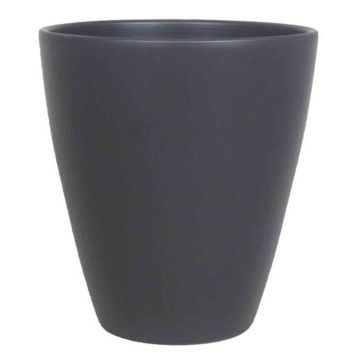 Keramik Vase TEHERAN PALAST, anthrazit-matt, 17cm, Ø13,5cm
