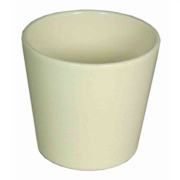 Orchideentopf BANEH, Keramik, creme, 12,5cm, Ø13,5cm