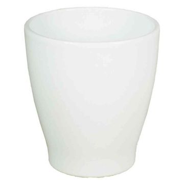 Orchideentopf MALAYER, Keramik, weiß, 15cm, Ø13,2cm