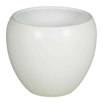 Keramik Pflanztopf URMIA BASAR, weiß-matt, 18,5cm, Ø22cm