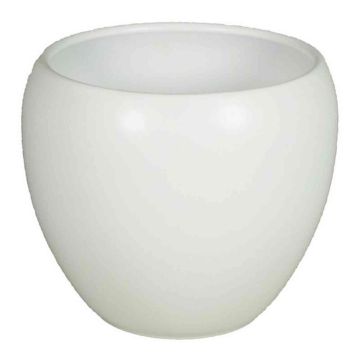 Keramik Pflanztopf URMIA BASAR, weiß-matt, 24cm, Ø27cm