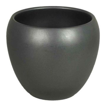 Keramik Pflanztopf URMIA BASAR, anthrazit-matt, 15cm, Ø17cm