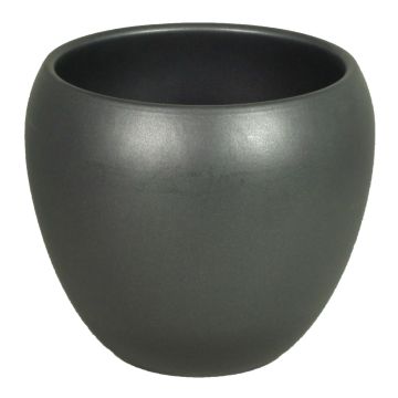 Keramik Pflanztopf URMIA BASAR, anthrazit-matt, 24cm, Ø27cm
