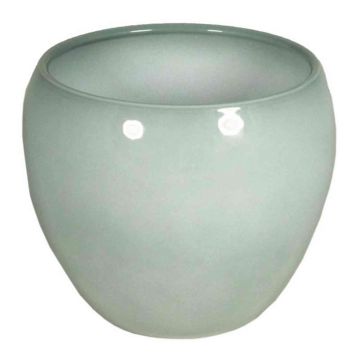 Keramik Pflanztopf URMIA BASAR, grau-grün, 11,5cm, Ø14cm