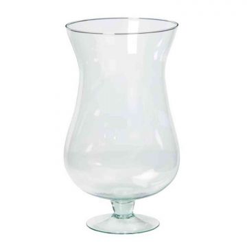 Pokalvase KOFFI aus Glas, mit Fuß, klar, 30cm, Ø16cm