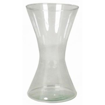 Blumen Vase LIZ OCEAN aus Glas, klar, 22cm, Ø12,5cm