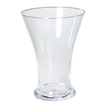 Tischvase DESTAN aus Glas, 25cm, Ø18cm